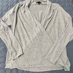 Grey stripe sweater